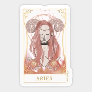 aries zodiac sign Sticker